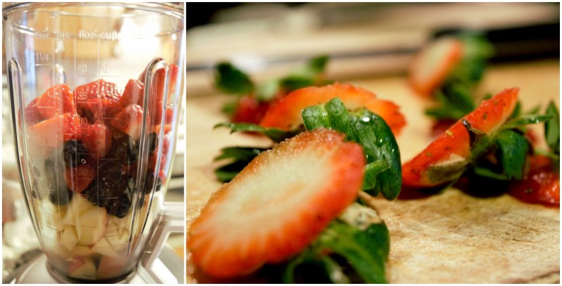 preparazione smoothie di bosco - www.civico30.net