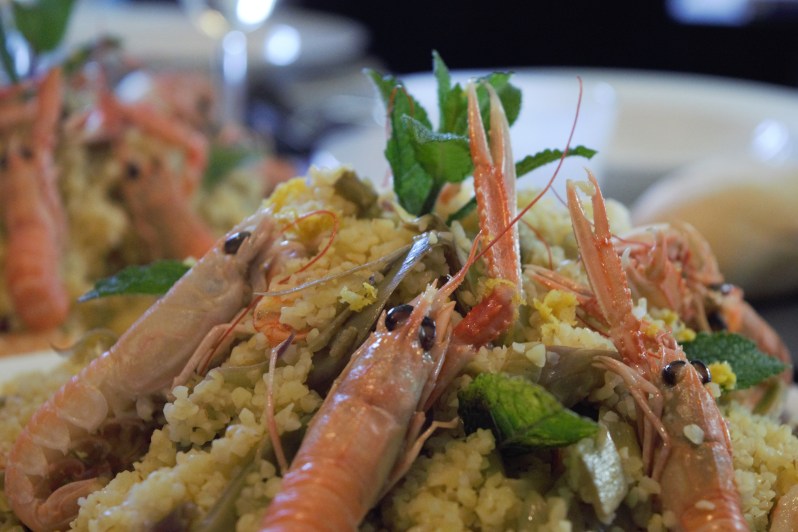 bulgur gamberi e carciofi